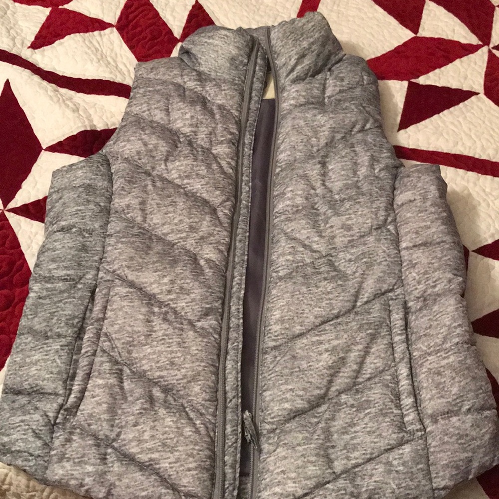 Grey bubble vest